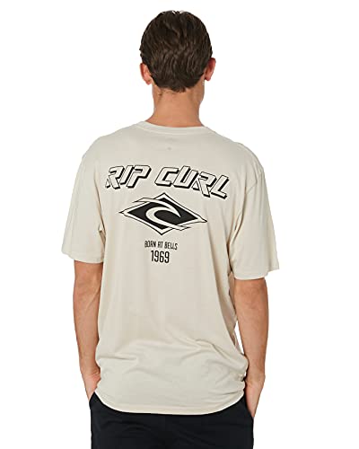 Rip Curl Herren Icons Tee T-Shirt, Knochenfarben, Groß