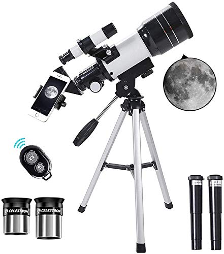 Telescope Children & Beginners, 70 mm Aperture, 300 mm Astronomical Refractor Telescope, Mobile travel Telescope Telescope YangRy