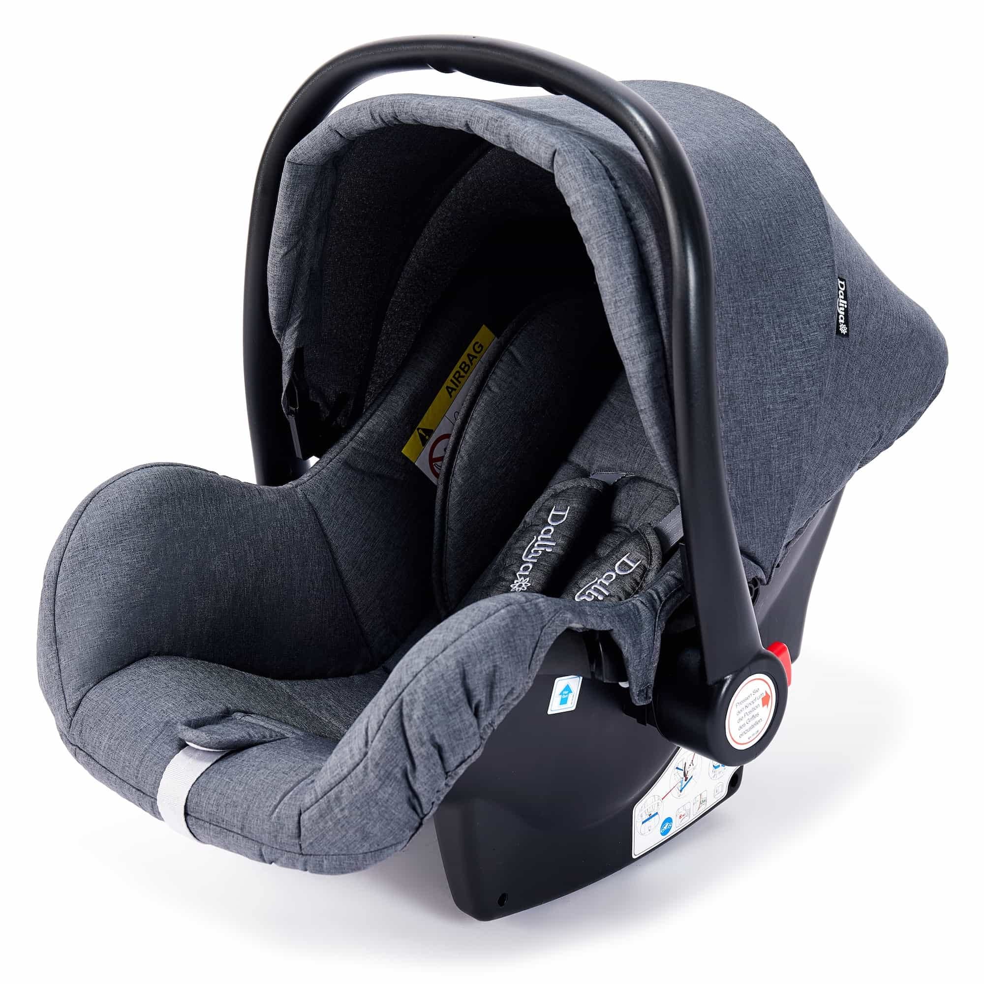 Daliya® BEBESAFE Babyschale Autositz Gruppe 0+ Autoschale Babyautositz Schale (Dunkel Grau)