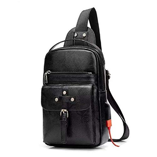 DFVmobile - Backpack Waist Shoulder Bag Compatible with Ebook, Tablet and for Oppo Reno3 (2019) - Black