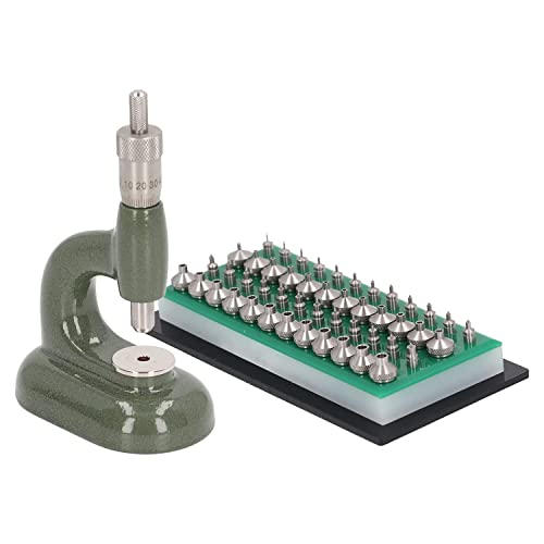 KACPLY Uhrenpresse-Set, Aluminiumlegierung, Gehäuseschließer mit 48 Schmuck-Stanzformen, Uhrmacher-Schmuckwerkzeug, siehe abbildung