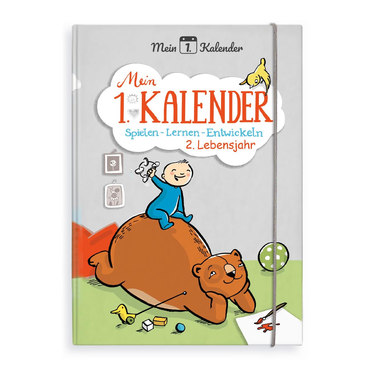 Mein 1. Kalender - Babys zweites Jahr, Kalender & Erinnerungsalbum, 365 exklusive Ratschläge, von Experten entwickelt, inkl 16 Meilensteinkarten & Sonderseiten zum Einkleben eigener Bildern (neutral)