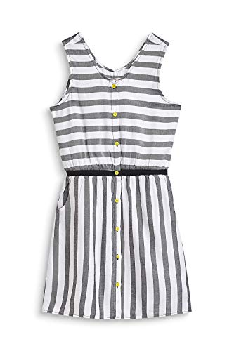 ESPRIT KIDS Mädchen Woven Dress WO Kleid, Grau (Anthracite 290), 152 (Herstellergröße: M)