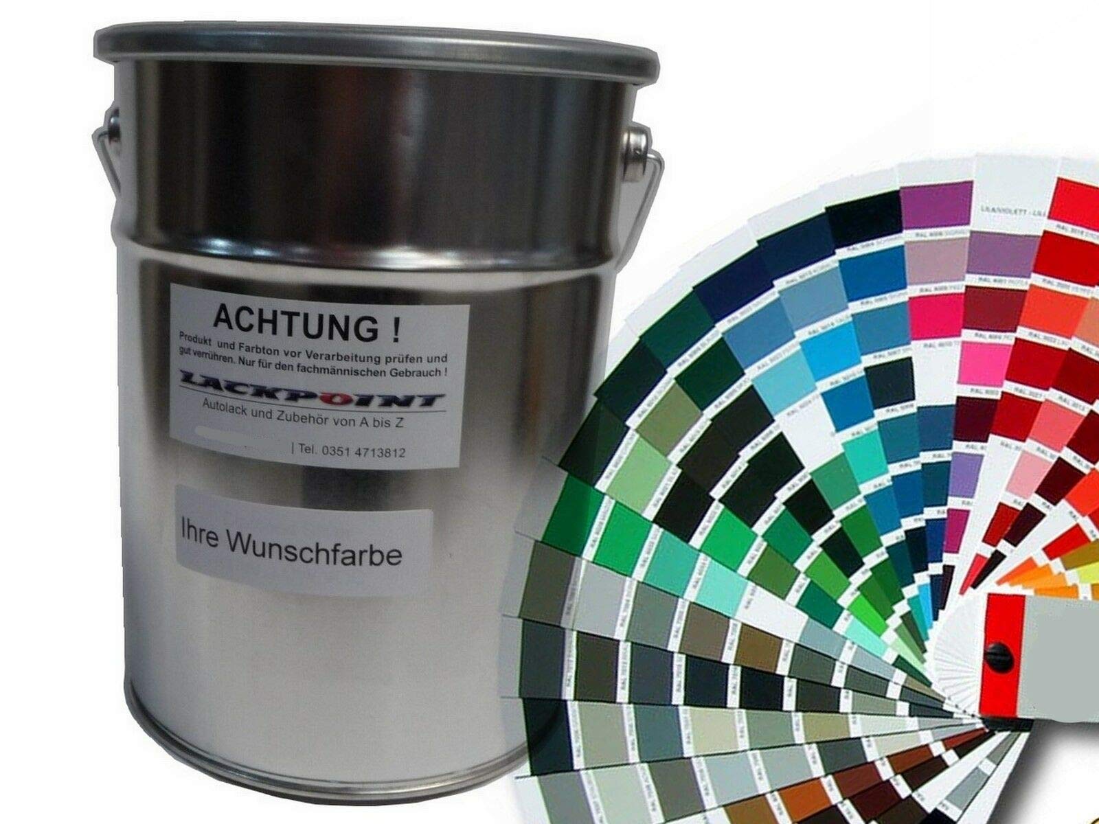 Lackpoint Spritzfertiger Autolack in Ihrer Wunschfarbe Metallic und Uni Farben (1 Liter)