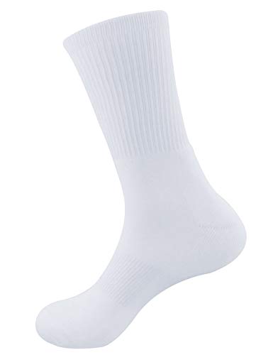 Blank Sublimation Socks/ SubReady Performance Crew Socks, White Blank, 22x22cm, 4prs No Logo