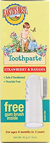 Earth's Best Toddler Toothpaste Strawberry Banana, 1.6 Ounce by Earth's Best
