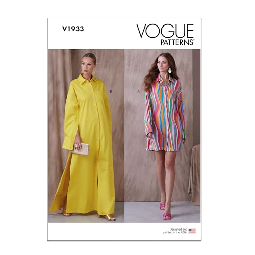 Vogue Patterns V1933F5 Damen Hemdkleid F5 (42-44)