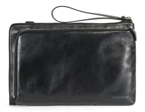 Tucano BEL11 Damen Notebook Tasche, Leder, 28 cm (11 Zoll) schwarz