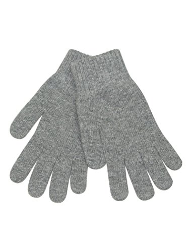 LOVARZI Grau Wollehandschuhe für Frauen - Weich und warm Damenhandschuhe für Winter