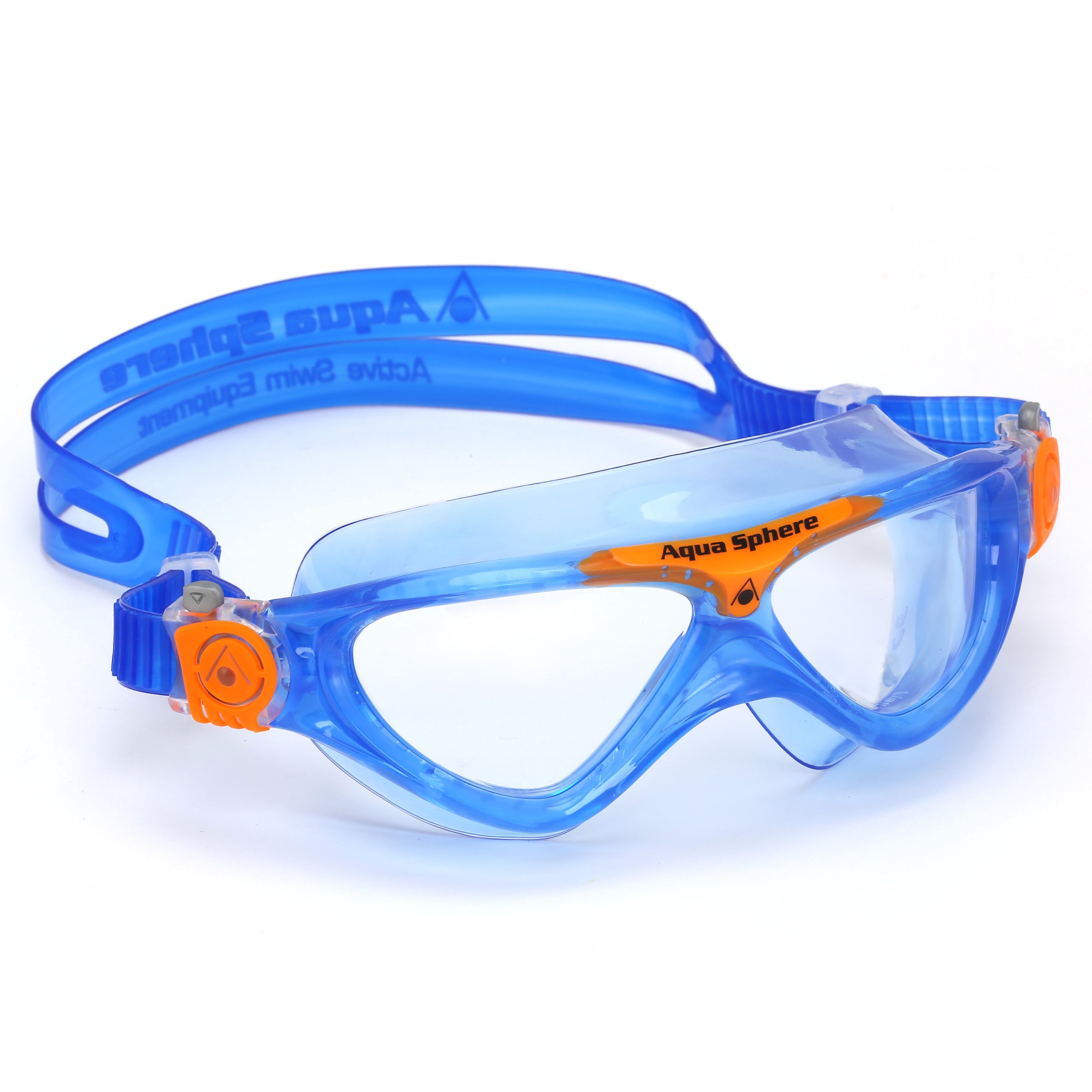 Aqua Sphere Kinder Schwimmmaske Vista Junior Klare Gläser - Blau/Orange