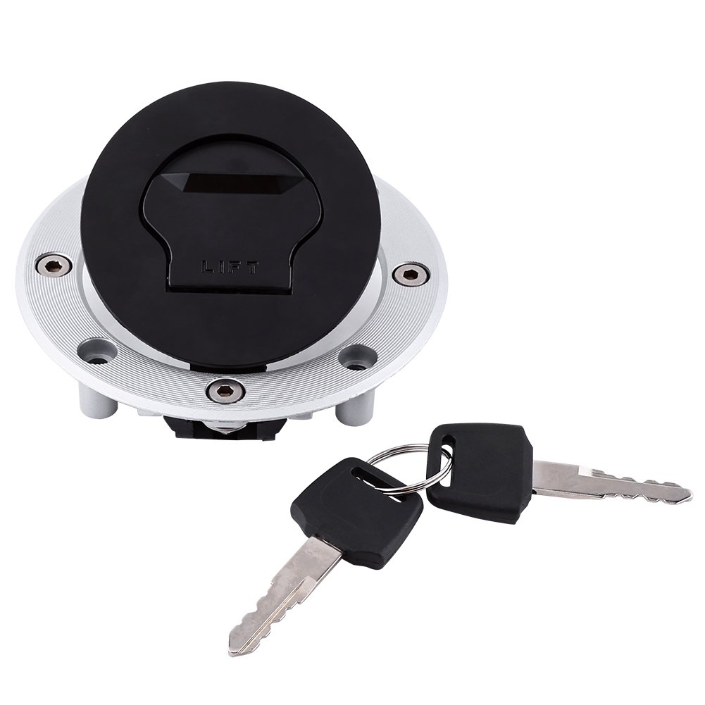 Verriegelung des Tankdeckels Motorrad-Tankdeckelabdeckung 2 Schlüssel Kompatibel mit GSXR 600 750 für Hayabusa GSXR1300