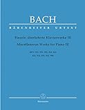Einzeln überlieferte Klavierwerke III BWV 992, 993, 989, 963, 820, 823, 832, 833, 822, 998. Spielpartitur