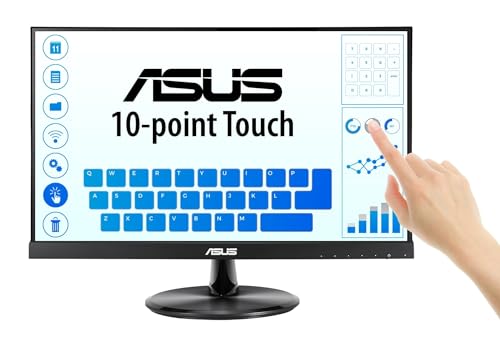 Asus VT229H Touchscreen-Monitor EEK: B (A++ - E) 54.6 cm (21.5 Zoll) 1920 x 1080 Pixel 16:9 5 ms HDMI™, VGA, USB 2.0, Kopfhörer (3.5 mm Klinke) IPS LED