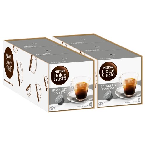 Nescafé Dolce Gusto Espresso Barista, 6er Pack, 6 x 16 Kapseln