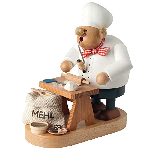 KWO Olbernhau 21572 Räuchermännchen Weihnachtsbäcker, 20 cm