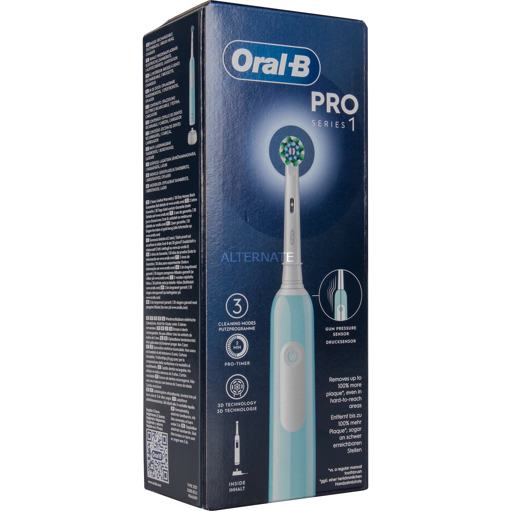 Oral-B Pro 1 Cross Action , Elektrische Zahnbürste