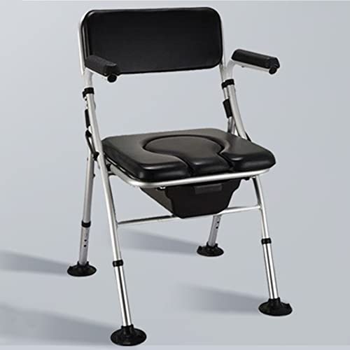 Badestuhl mit Armlehnen, medizinischer Duschsitz, Sicherheits-Kommode am Nachttisch für Toilette – für ältere Menschen, Erwachsene, Behinderte