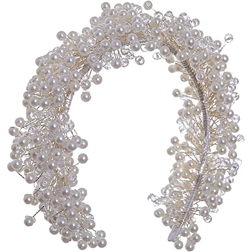Perlenstirnbänder Hochzeit Kristall Stirnband Braut Vintage Haarschmuck Mädchen Exquisite Farbige Schmuck Mädchen Haarzubehör Accessoires