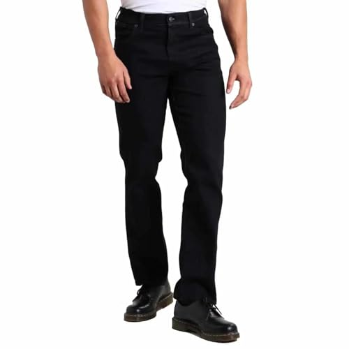 Wrangler Herren Texas Tonal Straight Jeans, Schwarz (Schwarz Overdye 004), 42W / 30L