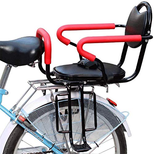 Dbtxwd Rücksitz für Kinderfahrräder, Abnehmbarer Fahrradsitz mit rutschfesten Armlehnen und Pedalen für einen 2-6 Jahre Alten Kindersitz