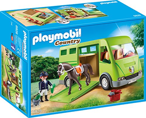 Playmobil Konstruktionsspielsteine "Pferdetransporter (6928) Country"