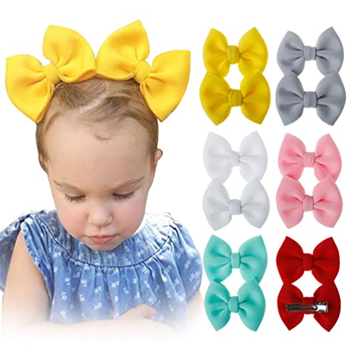 PRETYZOOM 9 Paare Kinder Bowknot Haarspange Langlebig Nützliche Empfindliche Kleidung Zubehör Einfarbige Haarnadel Kinder Haarschmuck für Kinder Baby Mädchen
