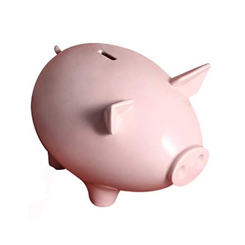 Niedliche Sparschwein Keramik Piggy Bank Dekoration Ornamente, Piggy Bank for Kinder, Münze Money Bank Einsparungen for Urlaub, Geschenke, S/M/L Sparschwein für Bargeld (Color : Pink-M)