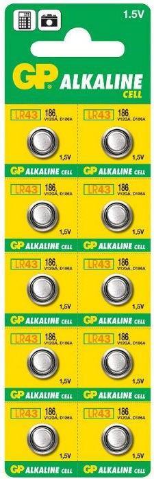 GP Batteries Alkaline Cell 1041018610 Haushaltsbatterie Einwegbatterie SR43 Alkali (050186AC10)
