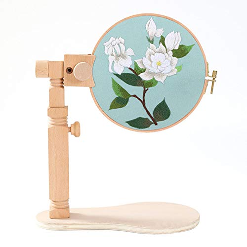 Embroidery Stand Hoop Stickständer Reifen, Cross Stitch Stand, Adjustable Wooden Frame, Embroidery Board, Sewing Tool, Table Cloth Frame, Wood Embroidery Frame Stickständer Kreuzstichrahmen Ständers