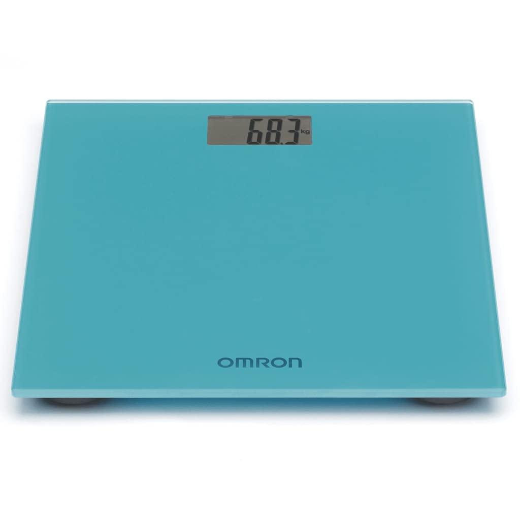 Omron HN289 Digitale Waage 150kg Blau Gewicht Waage Präzision Home Pflege Gesundheit