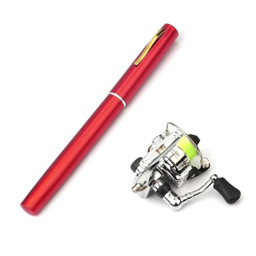 Stiftförmige Angelrute Und Spulen Kombi Sets Mini Tragbare Taschen Stift Angelrute Für Meeresangeln Outdoor Angeln Mini Taschen Angelrute