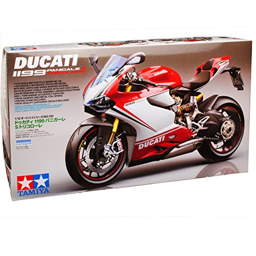 NEW Ducati 1199 Panigale S Tricolore 14132 Kit Bausatz 1/12 Tamiyia Modell Motorrad Modell Auto