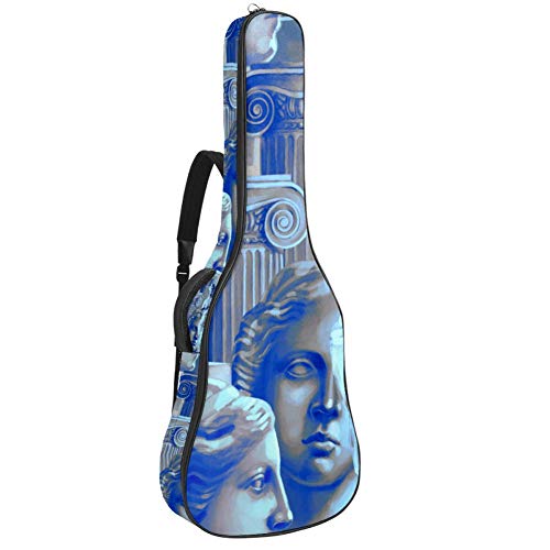 Gitarren-Gigbag, wasserdicht, Reißverschluss, weicher Gitarren-Rucksack, Bass, Akustik- und klassische Folk-E-Gitarrentasche