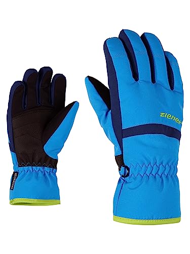 Ziener LEJANO Kinder AS Ski-Handschuhe/Wintersport | Wasserdicht, Atmungsaktiv, Persian Blue, 7, 801946
