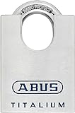 ABUS Titalium Vorhängeschloss 96CSTI/50 - leichter Schlosskörper aus massivem Spezial-Aluminium - mit integriertem Bügelschutz - ABUS-Sicherheitslevel 8 - Silber