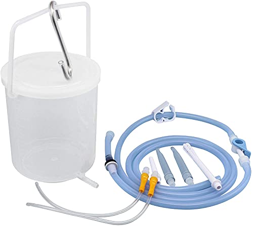 TopQuaFocus Plastik Klistier Set Einlauf Set Zur Darmreinigung Premium Irrigator Set BPA- Und Phthalat Frei