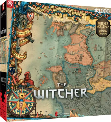 Good Loot Gaming : The Witcher The Northern Kingdoms - Puzzle 1000 Teile - Spielpuzzle - Für Videospiel-Liebhaber - Gamerpuzzle - Für Erwachsene und Kinder 12+ - 68,3 x 48 cm