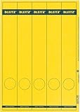 LEITZ® Rückenschild, auf A4-Bogen, selbstklebend, Papier, schmal/lang, 39 x 285 mm, gelb (125 Stück), Sie erhalten 1 Packung á 125 Stück