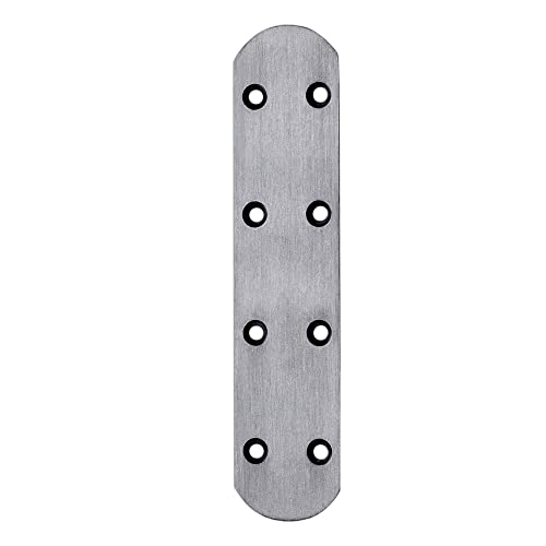 IRONDO® Flachverbinder Lochplatte Scharniere Beschlag Gestanzt Edelstahl Nagelplatte Lochblech Löcher Holzverbindung, Variante:50 Stück - 16.7 x 3.8 cm