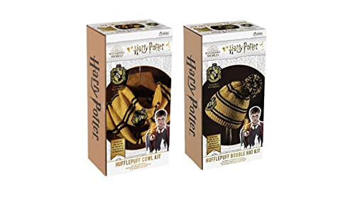 Harry Potter Loop Schal + Beanie Beanie Mütze aus dem Hause Hufflepuff Hogwarts