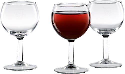 18 x 0,25 l Weinglas/Weinkelch/Beistellglas/Wasserglas/Rotweinglas, klar | Füllstrich bei 0,2 l