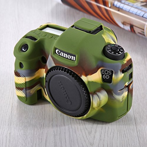 PULUZ Weiche Silikon-Schutzhülle für Canon EOS 6D (Camouflage)