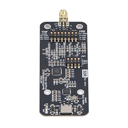 Software Defined Radios Module, SDR Radio Receiver Board Broad Utility Wide Compatibility 12 Bit ADC 10MHz Real Time Bandwidth 10KHz-2GHz RSP1 for DIY