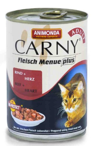 Animonda Carny Adult Fleisch Menue plus Rindfleisch pur (12 x 400 g)