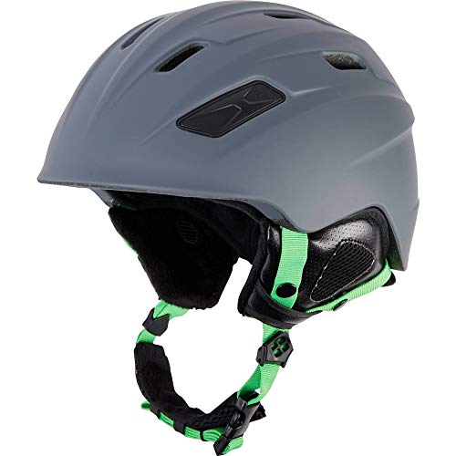 TECNOPRO Herren Pulse Pro Active HS-988 Ski-helme, Grey Dark/Green, S