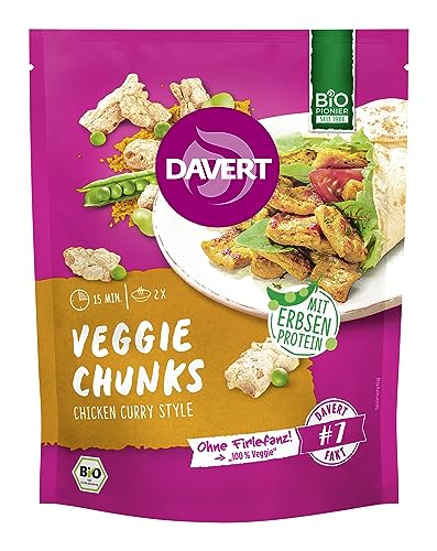 Davert Veggie - Chunks Curry, 75g (4er Pack)