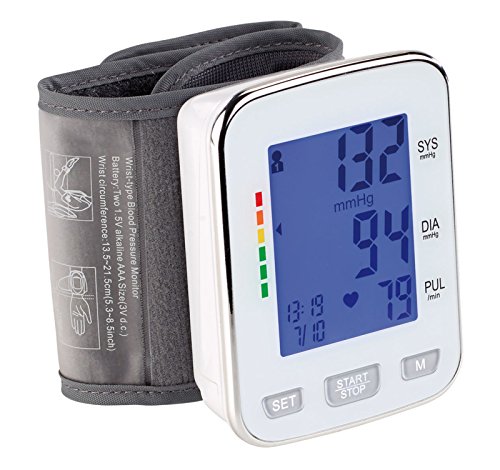 newgen medicals Blutdruckmesser: Med. Handgelenk-Blutdruckmessgerät, XL-Display, 2x 60 Speicherplätze (Blutdruckgerät, Blutdruckgerät Handgelenk, Blutdruckmessung)