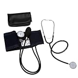Benkeg Aneroid - Aneroid Blutdruckmanschette kit Oberarm-Blutdruck Stethoskop Mit Reißverschluss-Tasche Für Erwachsene