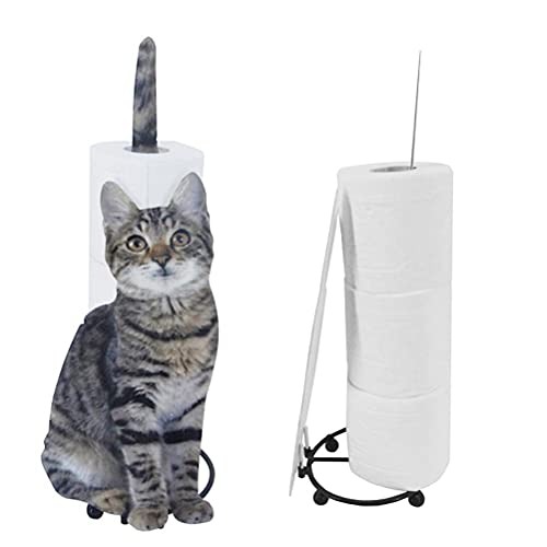 Hosuho Papierhandtuchhalter von Cat Tail, Toilettenpapierhalter, Ständer, Eisen, Küchenstatue/Zubehör