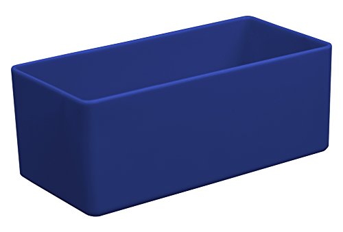 Schubladen-Einsatzkasten blau, 99x49x40 mm (LxBxH), 1 Packung = 25 Stück